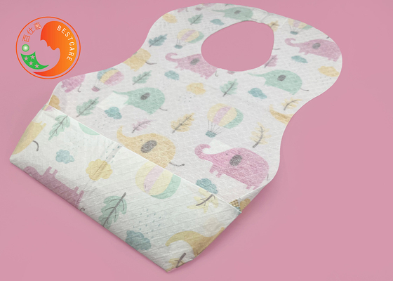 Anti Irritation Custom Disposable Bibs Anti Stain Wet Saliva for Travelling